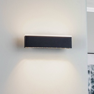 LUCANDE, Lucande Henner LED-Wandleuchte, schwarz, 30 cm, Lucande Henner LED-Wandleuchte, schwarz, 30 cm