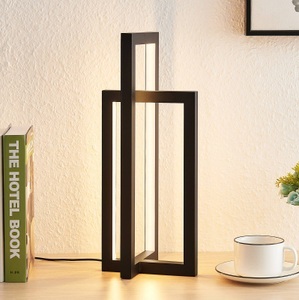 LUCANDE, Lucande Hylda LED-Tischleuchte in Schwarz, Lucande Hylda LED-Tischleuchte in Schwarz