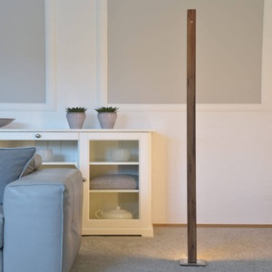 HerzBlut, HerzBlut Leonora LED-Stehlampe 161cm Nussbaum, Herzblut Stehlampe Leonora