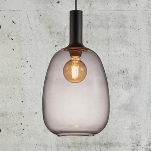 Nordlux, Hängeleuchte Alton mit Glasschirm rauchgrau Ø 23cm, Nordlux Alton 23 47303047 Pendelleuchte E27 60 W Rauch