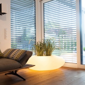DEGARDO, Pflanzbehälter, DEGARDO Pflanzbehälter, STORUS III, HxBxT 390 x 1140 x 730 mm, transluzent, beleuchtet