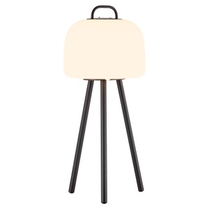 Nordlux, LED-Tischleuchte Kettle Tripod Metall, Schirm 22cm, Nordlux Kettle-Tripod 31 zu Kettle-Lampen Schwarz