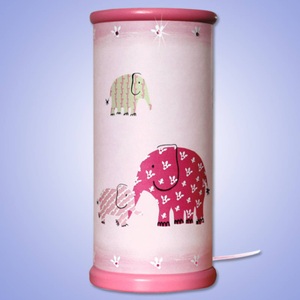 Waldi-Leuchten, Zauberhafte LED-Tischleuchte ELEFANT, pink, 