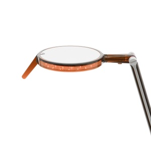KARTELL, Kartell Aledin Tec Tischleuchte, Tischleuchte Aledin TEC LED plastikmaterial orange braun / LED - flacher Diffusor - Kartell braun en plastikmaterial