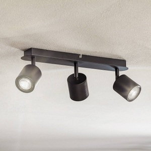 EULUNA, Deckenspot Modo in Schwarz, dreiflammig, Deckenspot Modo in Schwarz, dreiflammig