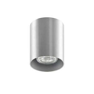 ELC, ELC Efey Deckenlampe, GU10, rund, silber, 