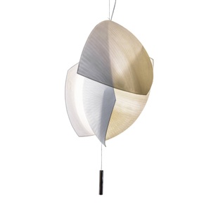 GROK, Grok Voiles LED-Hängelampe 95x70 cm, dimmbar 1-10V, LEDS-C4 Voiles Hängelampe, 49x66cm, dimmbar 1-10V