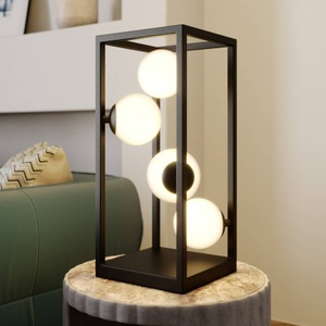 LINDBY, Lindby Utopia LED-Tischleuchte mit Kugeln aus Glas, Lindby Utopia Tischleuchte mit Kugeln aus Glas