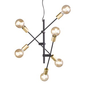 Trio Lighting, Minimalistisch gestaltete Pendelleuchte Cross, Hängeleuchte CROSS