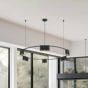 Eko-Light, Hängelampe Genesis, Aluminium, schwarz, 15 x GU10, Ø 100 cm, Hängelampe Genesis, Aluminium, schwarz, 15 x GU10, Ø 100 cm