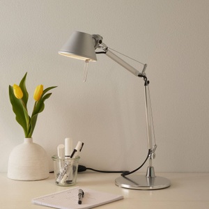 Artemide, Artemide - Tischleuchte TOLOMEO - chrom/alufarben - Metall - 17cm/45cm, Tischleuchte Tolomeo Micro metall - Artemide metall en metall