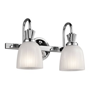 KICHLER, LED-Wandleuchte Cora für das Bad 2-flammig, LED-Wandleuchte Cora für das Bad 2-flammig