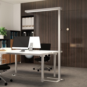 ARCCHIO, Arcchio Bilano LED-Büro-Stehlampe, Dimmer, 