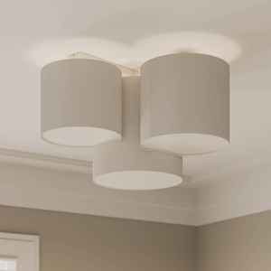 TK LIGHTING, Deckenleuchte Mona dreiflammig, weiß, Deckenleuchte Mona dreiflammig, weiß