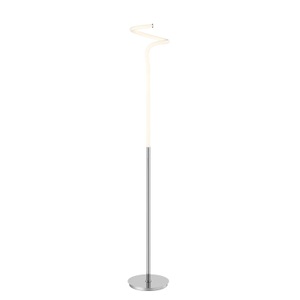 LUCANDE, Lucande Serpentina LED-Stehleuchte in Chrom, 