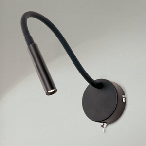 Orion, Flexible LED-Wandleuchte Colin in Schwarz, Flexible LED-Wandleuchte Colin in Schwarz