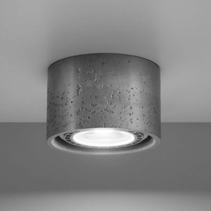 SOLLUX, Aufbau-Deckenspot Solana Beton rund einflammig, Aufbau-Deckenspot Solana Beton rund einflammig