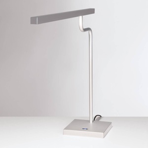 Karboxx, Silbergraue LED-Schreibtischleuchte MicroStick, 