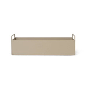 ferm living, ferm living Plant Box small Blumenkasten, ferm LIVING Plant Box Small, beige, 45 x 16 x 14 cm, Stahl