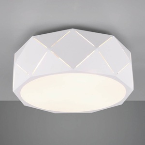 Trio Lighting, Deckenlampe Zandor mit weißem Schirm, Deckenlampe Zandor mit weißem Schirm