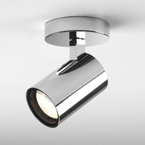 Astro, Astro Aqua Single LED-Deckenleuchte fürs Bad chrom, Deckenleuchte verstellbarer Spot Aqua Single metall / Deckenleuchte - Drehbarer Spot - Astro Lighting metall en metall