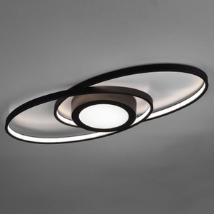 Reality Leuchten, LED-Deckenleuchte Galaxy, dimmbar, anthrazit, LED-Deckenleuchte Galaxy, dimmbar, anthrazit