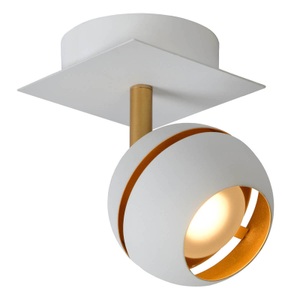 Lucide, LED-Deckenstrahler Binari in Kugelform, weiß, LED-Deckenspot Binari | 4.5 W