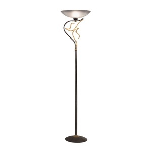 Kögl, Deckenfluter Amabile, rost-gold mit weißem Glas, Deckenfluter Amabile, rost-gold mit weißem Glas