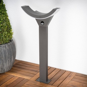 Lampenwelt.com, LED-Wegeleuchte Half mit Bewegungssensor, LED-Wegeleuchte Half mit Bewegungssensor