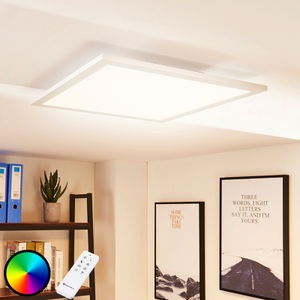 Lampenwelt.com, LED-Panel Tinus, Farbwechsel RGB - warmweiß, Arcchio Tinus LED-Panel, RGB, 45 cm x 45 cm