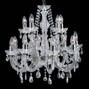 Searchlight, Kronleuchter Marie Therese, chrom, 12-flammig, Kronleuchter Marie Therese, chrom, 12-flammig