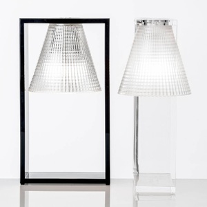 KARTELL, Kartell Light Air LED-Tischlampe, schwarz-transp., Tischleuchte Light-Air plastikmaterial schwarz transparent / Lampenschirm aus Kunststoff - Kartell transparent en plastikmaterial