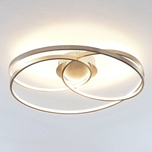 LINDBY, Lindby Ronka LED-Deckenleuchte, nickel satiniert, Lindby Joline LED-Deckenleuchte, nickel satiniert