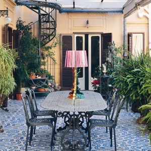 KARTELL, Kartell-Bourgie Lampe, Fuchsia, Tischleuchte Bourgie plastikmaterial rosa pink - Kartell rosa en plastikmaterial