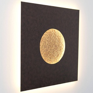 J. Holländer, LED-Wandleuchte Luina, 80x80cm, innen gold, LED-Wandleuchte Luina, 80x80cm, innen gold