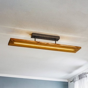 TRIO LEUCHTEN, LED-Deckenleuchte Brad aus Holz, LED-Deckenleuchte Brad aus Holz