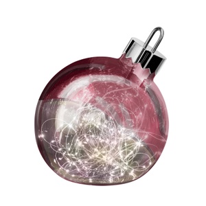 Sompex, Dekoleuchte Ornament, dunkelrot, Ø 25 cm, 