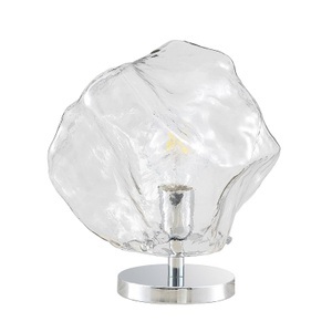 LUCANDE, Lucande Valina Tischleuchte aus Glas, Eisoptik, 
