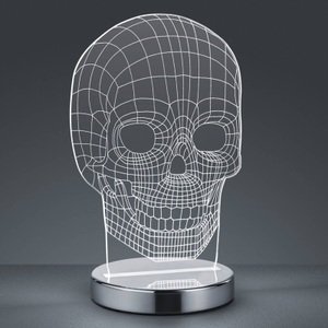Reality Leuchten, Lichtfarbe umschaltbar - LED-Tischleuchte Skull, Lichtfarbe umschaltbar - LED-Tischleuchte Skull