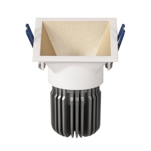 ATILED, LED-Einbauspot Toodle eckig asymmetrisch, gold, 