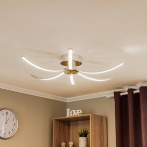 Lis Poland, LED-Deckenleuchte Largo 91 cm 6-flg. chrom, LED-Deckenleuchte Umbra 6-flammig 91cm chrom