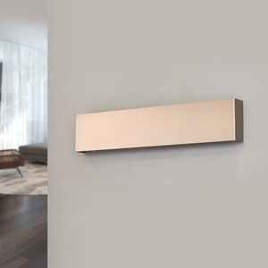 Lampenwelt.com, Nickelfarbene LED-Wandleuchte Maja 54 cm, Quitani LED-Wandleuchte Maja, nickel, Breite 54 cm