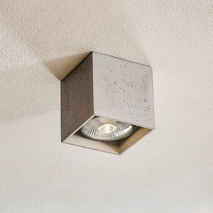 EULUNA, Deckenleuchte Ara als Würfel aus Beton 14cm x 14cm, Deckenleuchte Ara als Würfel aus Beton 14cm x 14cm