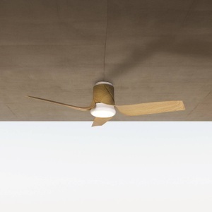 Mantra Iluminación, LED-Deckenventilator Ushuaia holz DC leise Ø 134 cm CCT, LED-Deckenventilator Ushuaia holz DC leise Ø 134 cm CCT