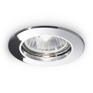 Ideallux, Deckeneinbaustrahler Jazz rund, GU10, chrom, Deckeneinbaulampe Jazz, rund, GU10, chrom