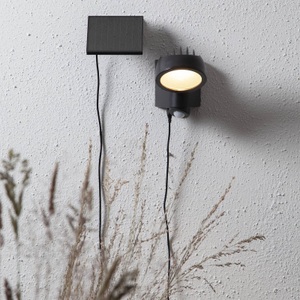 Best Season, LED-Solarleuchte Powerspot Sensor, rund, 150lm, Star Trading - Solarleuchte POWERSPOT - schwarz - 12.5/9.5/19 cm