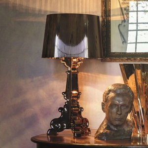 KARTELL, Kartell Bourgie - LED-Tischleuchte, schwarz, Tischleuchte Bourgie plastikmaterial schwarz / H 68 bis 78 cm - Ferruccio Laviani, 2004 - Kartell schwarz en plastikmaterial