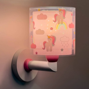 Dalber, Dalber Unicorns Kinder-Wandlampe mit Einhornmotiv, Dalber Unicorns Kinder-Wandlampe mit Einhornmotiv