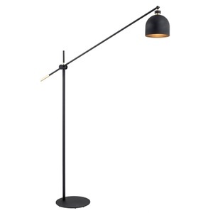 EULUNA, Stehleuchte Dessa, verstellbar, schwarz, 