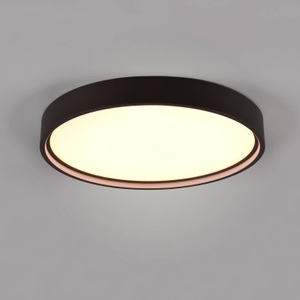 TRIO LEUCHTEN, Trio Leuchten LED-DECKENLEUCHTE 45/5,5 cm , 641310232 Doha , Schwarz , Metall , 5.5 cm , 004102194101, Trio Leuchten LED-DECKENLEUCHTE 45/5,5 cm , 641310232 Doha , Schwarz , Metall , 5.5 cm , 004102194101